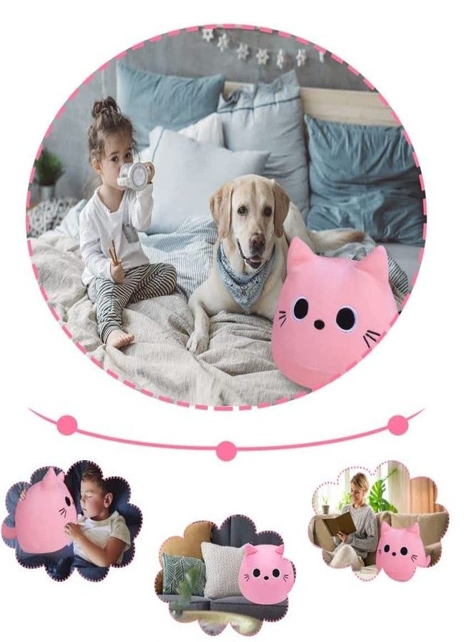 TechMax Solution وسادة قطة وردية ثلاثية الأبعاد من TechMax Solution، لعبة قطة وردية، وسادة على شكل قطة مبتكرة، وسادة قطنية ناعمة ولطيفة لتزيين أسفل الظهر، هدية مثالية لحبيبتك في عيد الحب وهدية عيد ميلاد للأطفال. - Image 5